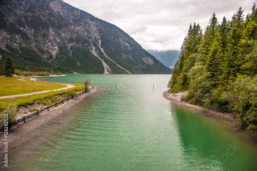 Beautiful scenery around Heiterwanger lake (Heiterwanger See), Austria photo