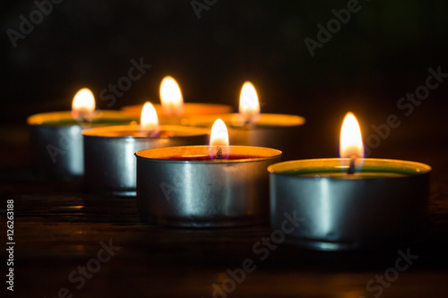 Abstract blurred candle background