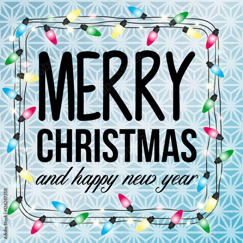 Garland merry christmas