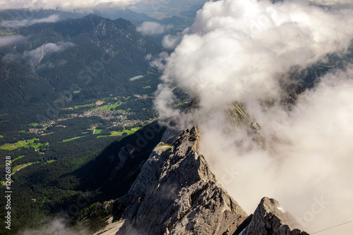 Amazing mountain views from Zugspitze, Germany