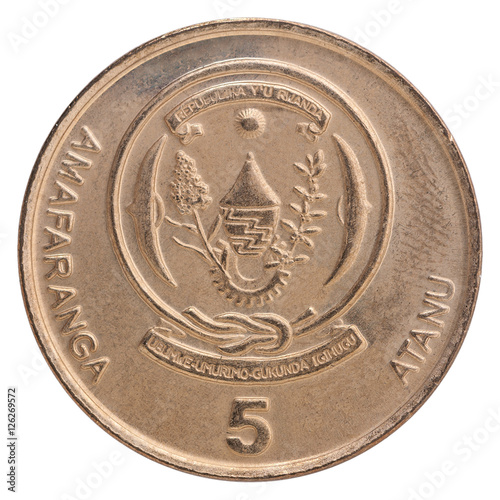 Rwanda franc coin photo