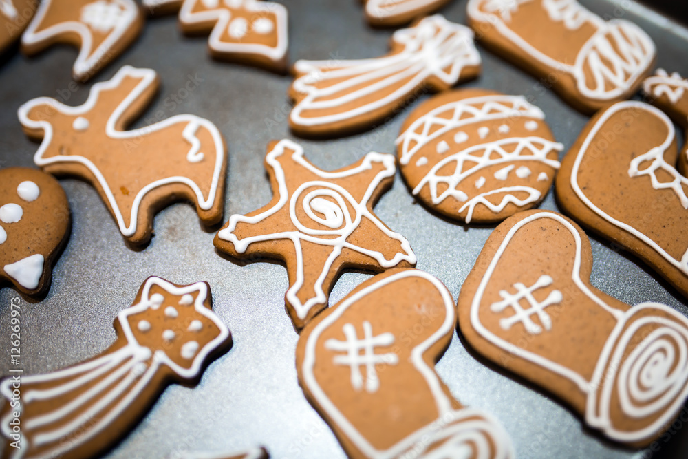 Decorated gingerbread Decorated gingerbread