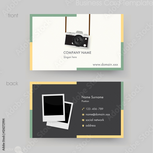 Photographer Business Card Template