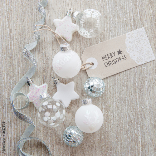 Fotografie Christbaumkugeln und Weihnachtsdeko