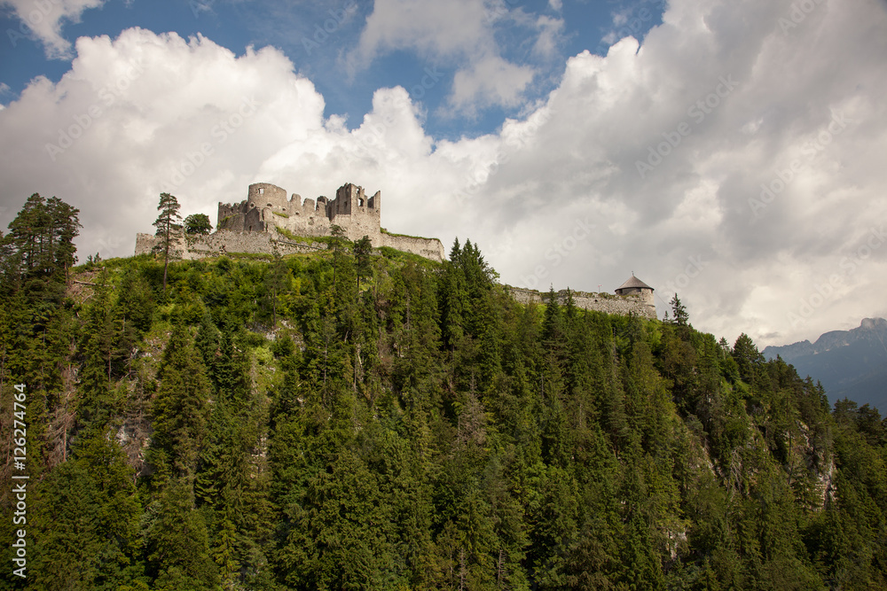 Views of the Ehrenberg castle ruins, Austria