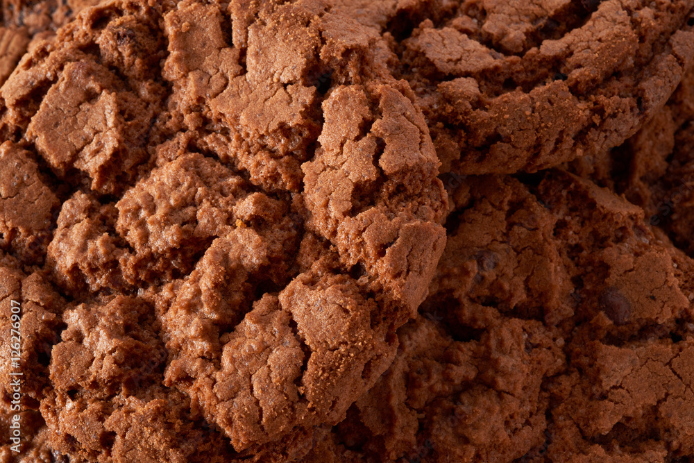 Dark chocolate cookies background Dark chocolate cookies background