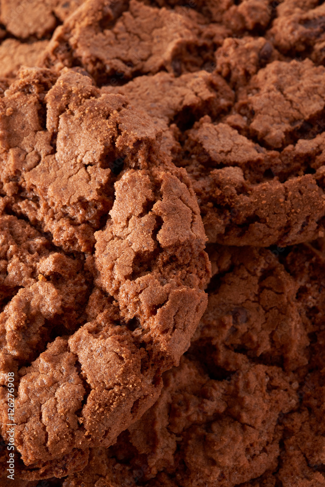 Dark chocolate cookies background Dark chocolate cookies background