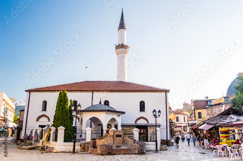 Murat Pasha Mosque located in the Old Bazaar of Skopje, Macedonia
