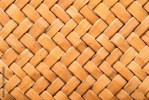 Woven or weave wood pattern texture of Thai style basket or bag
