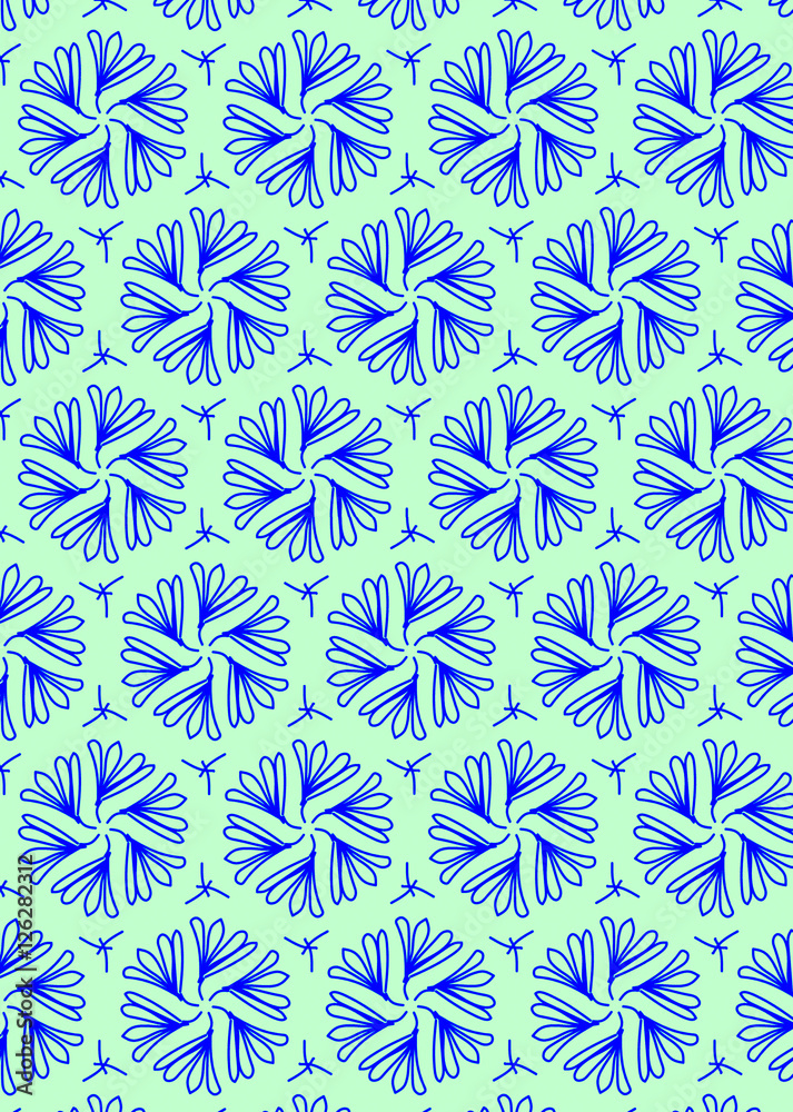 Illustrated patterned background