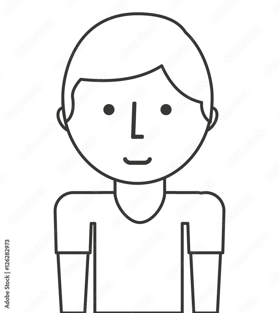 young man isolated icon vector illustration design young man isolated icon vector illustration design