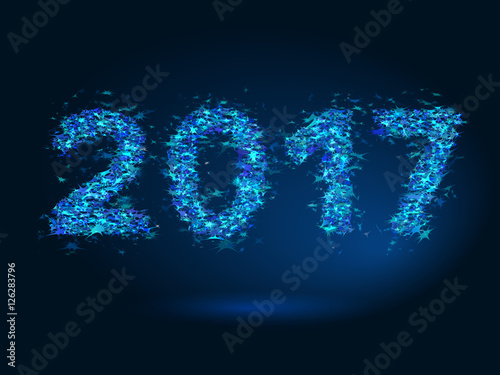 Magic New Year 2017 background