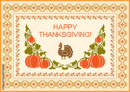 Happy Thanksgiving day card