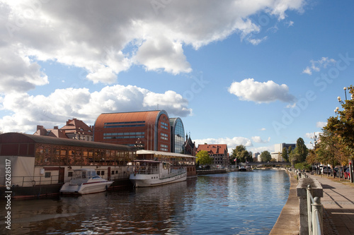 Plakat w ramie Bulwar nad Brdą, Bydgoszcz, Polska 