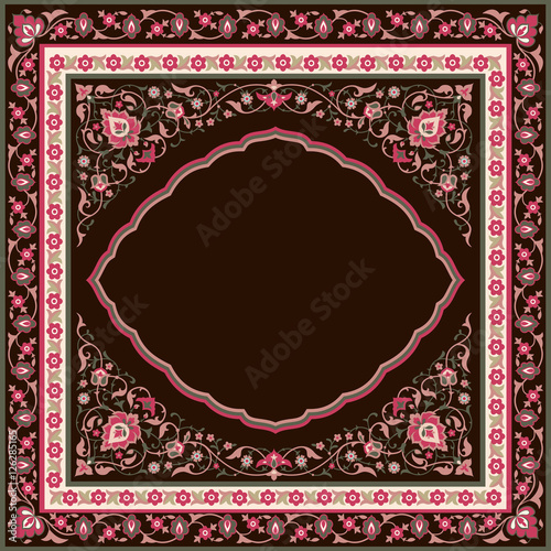 Ornate frame in eastern style