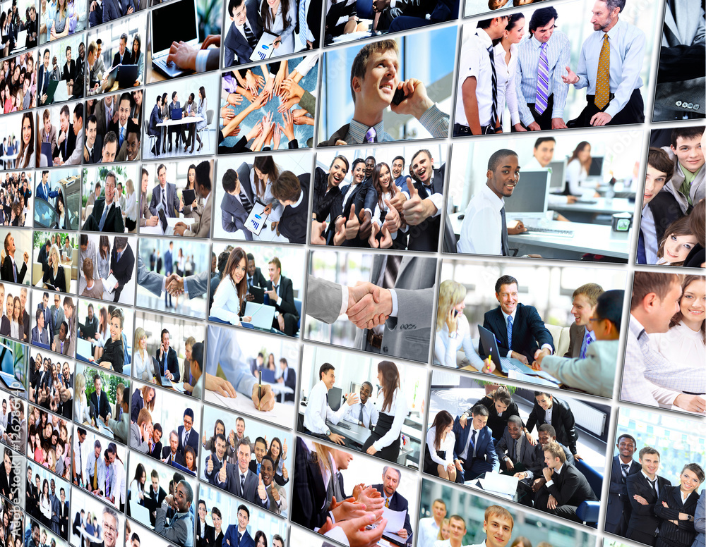 Business collage Business collage