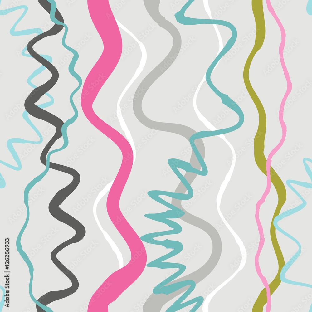Abstract grunge waves vector seamless pattern. Tablecloth background. Tribal illustration Abstract grunge waves vector seamless pattern. Tablecloth background. Tribal illustration