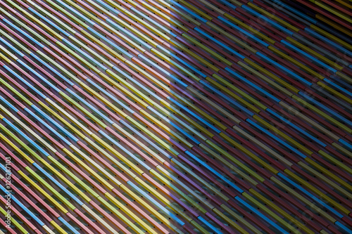Verical colors and textures in half light and shadow 