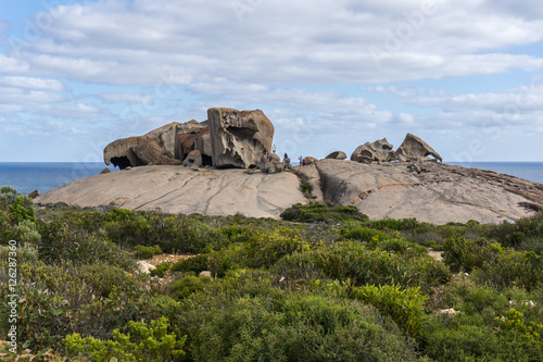 Colored rock formation at Kangaroo island south Australia