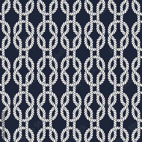 Seamless nautical rope pattern - Square knots