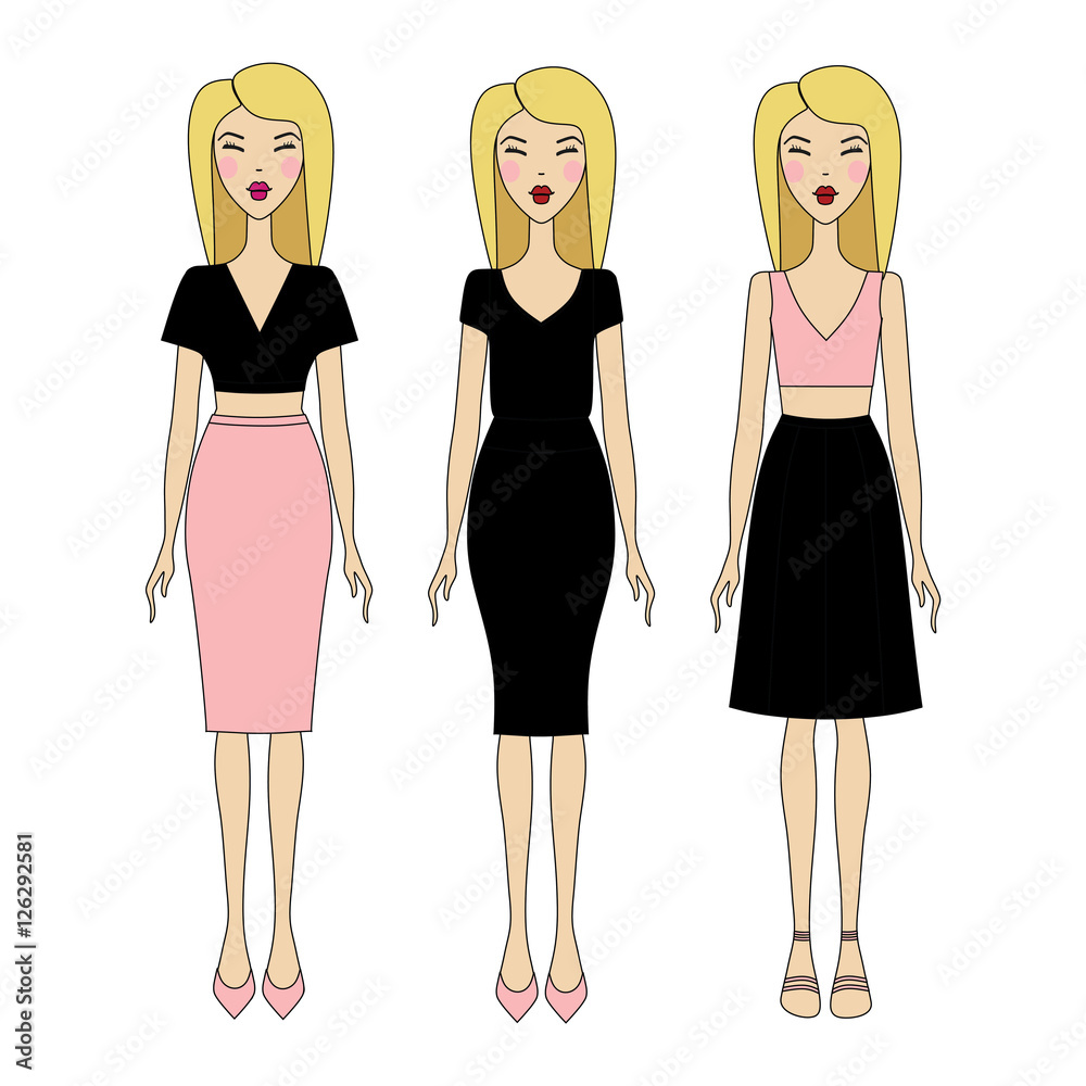 young woman in fashionable clothes. Girl in dress. casual wear. young woman in fashionable clothes. Girl in dress. casual wear.