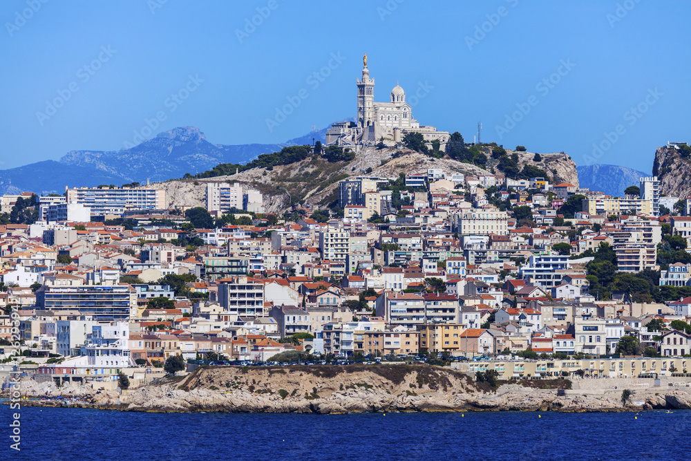 Marseille panorama from Frioul archipelago