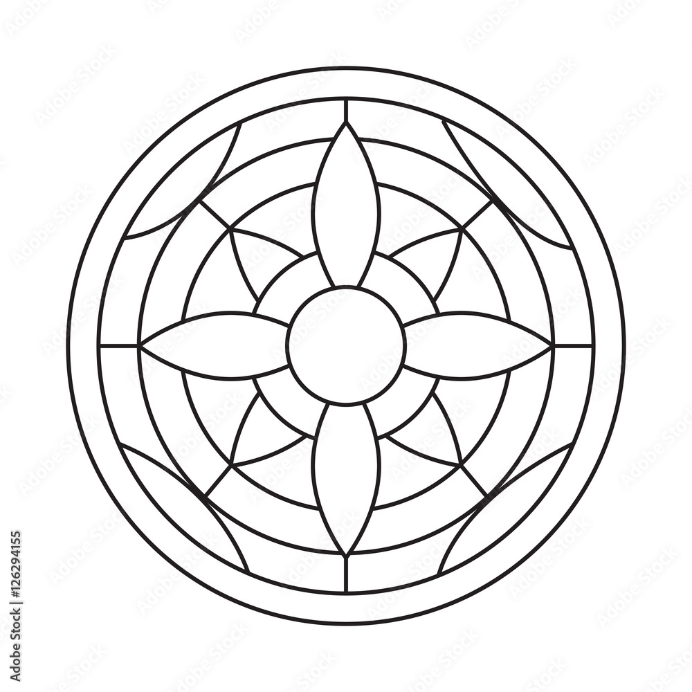 Fototapeta premium Zentangle mandala