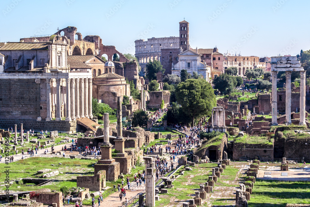 The Roman forum, Italy