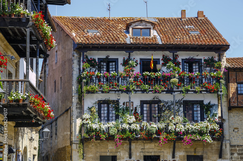 Architecture of Santillana del mar, Cantabria, Spain photo