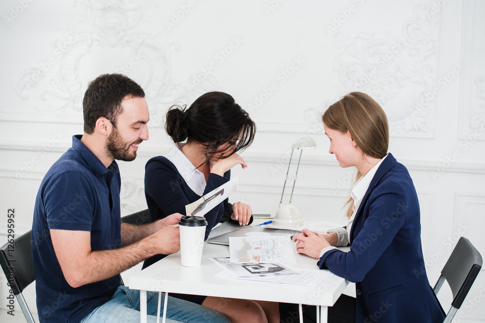 Fototapeta premium Diverse Architect People Group Working Concept