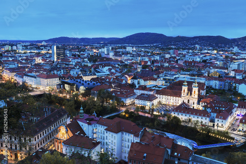 Graz panorama from Castle Hill
