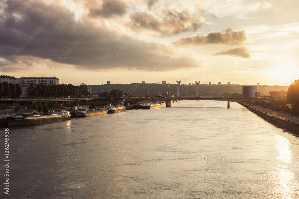 Obraz premium River Seine in Rouen