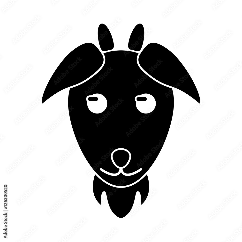 Goat icon. Livestock animal life nature and fauna theme. Isolated design. Vector illustration Goat icon. Livestock animal life nature and fauna theme. Isolated design. Vector illustration