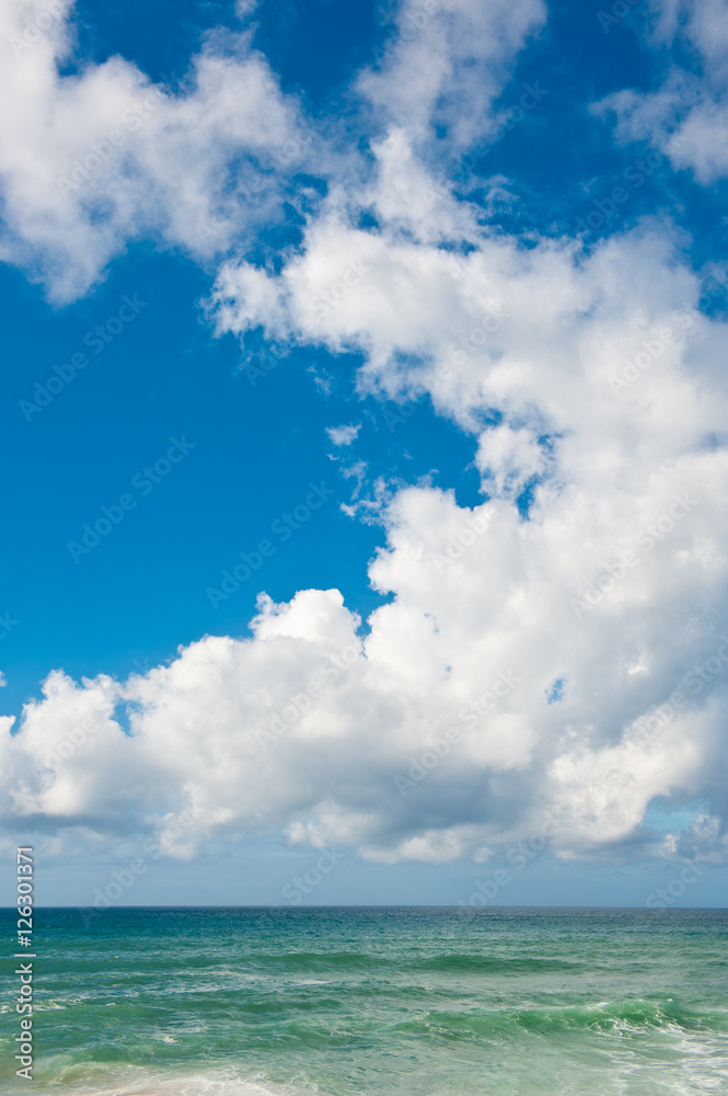Big clouds and Atlantic Ocean Big clouds and Atlantic Ocean
