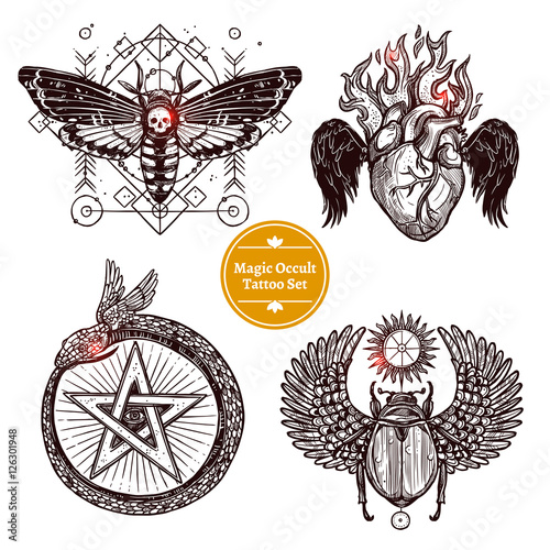 Magic Occult Tattoo Set