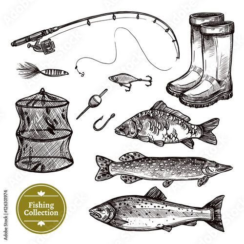 Fishing Sketch Set