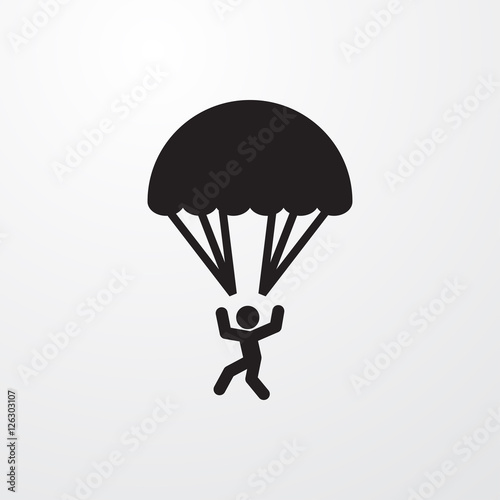 parachute icon illustration