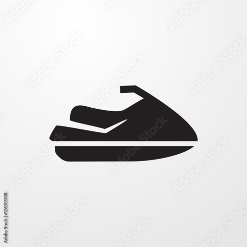 water scooter icon illustration
