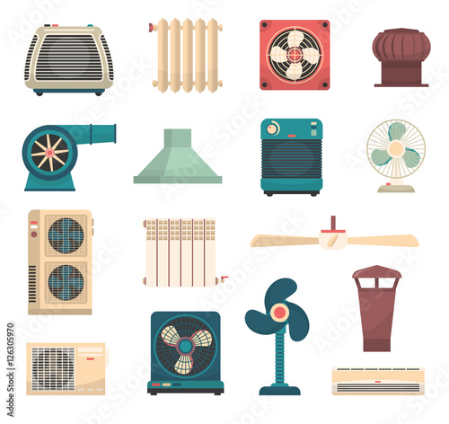 Ventilation Conditioning Heating System Set