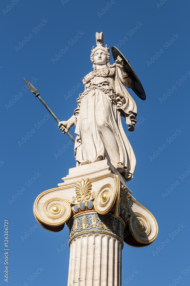 Athena marble statue