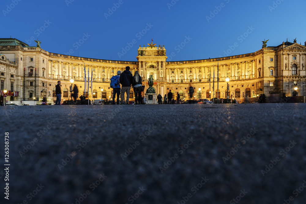Illuminated National Library Vienna