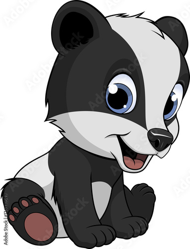 Little funny badger