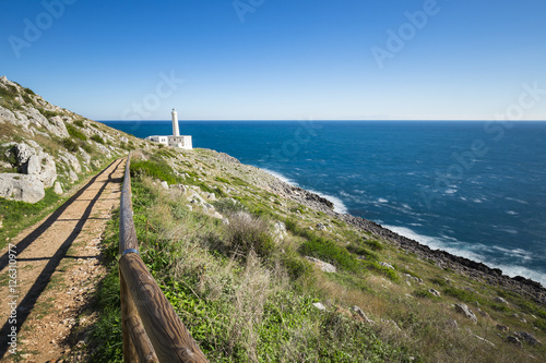 otranto lighthouse over adriatic sea
