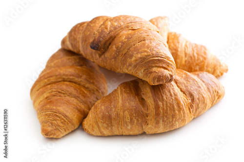 Tasty buttery croissants.