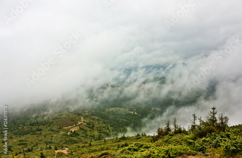 Fog in the mountains. © alexmia