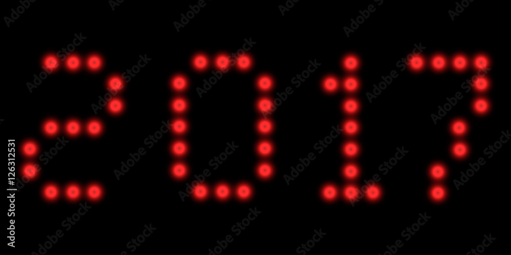 2017 led clock digits