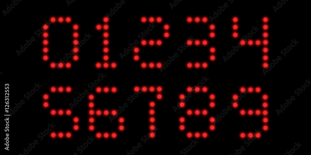 clock digits font clock digits font