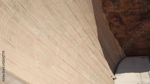 Huge wall of the Hoover dam in Nevada