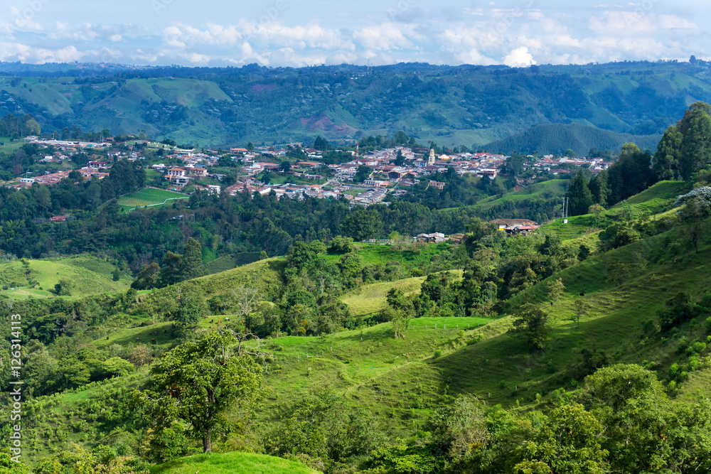 Beautiful Landscape and Salento, Colombia