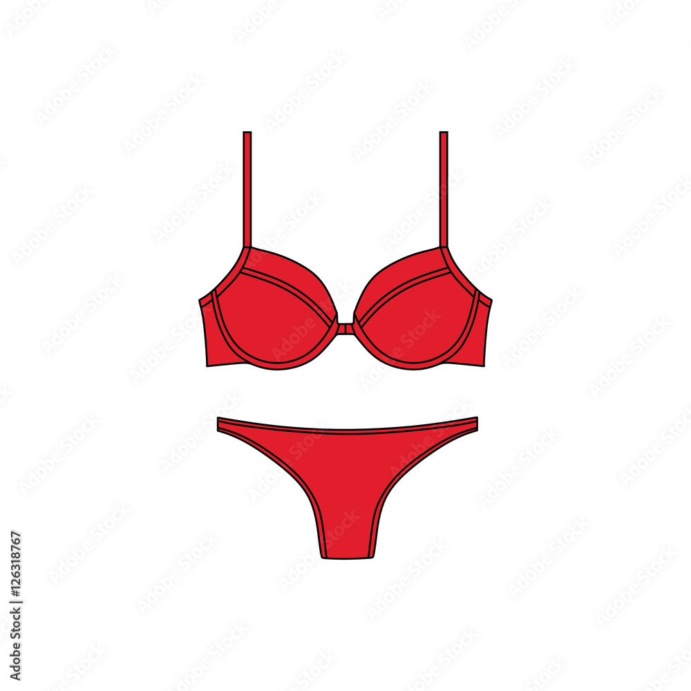 drawn vector. Lingerie. underwear. panties. bra. bustiers. drawn vector. Lingerie. underwear. panties. bra. bustiers.